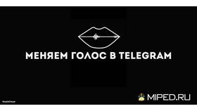 Как изменить голос в Telegram в Аптека Озерки