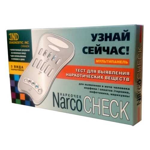 Тест Narcocheck мультипанель для выявления 3 видов наркотиков в моче 1 шт. в Аптека Озерки