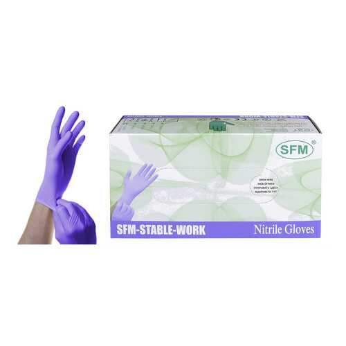 Перчатки медицинские SFM Hospital Products STABLE-WORK XS фиолетовый 50 пар в Аптека Озерки