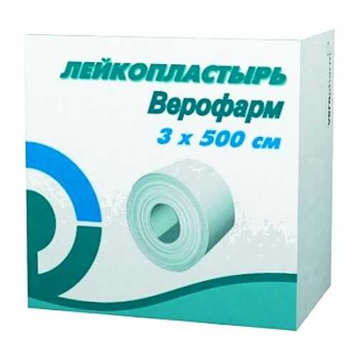 Пластырь Верофарм фиксирующий в рулоне на основе хлопчатобумажной ткани 3 х 500 см в Аптека Озерки