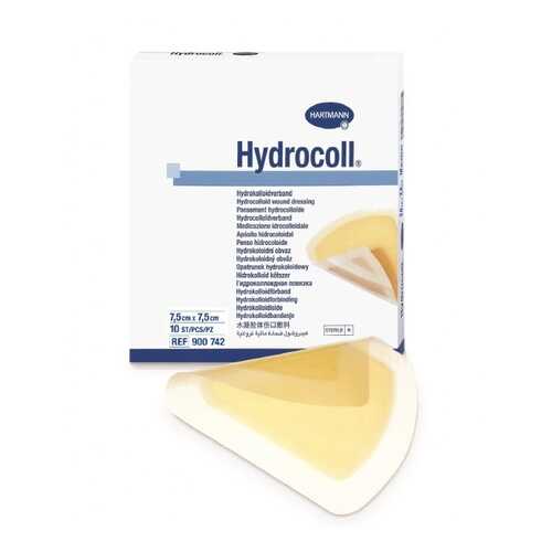 Повязка Hydrocoll гидроколлоидная самофиксирующаяся для заживления 7,5х7,5 см 10 шт. в Аптека Озерки
