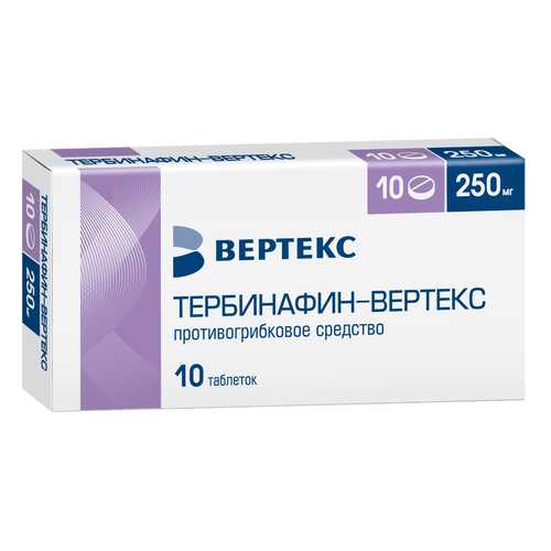Тербинафин таблетки 0,25 г 10 шт. в Аптека Озерки
