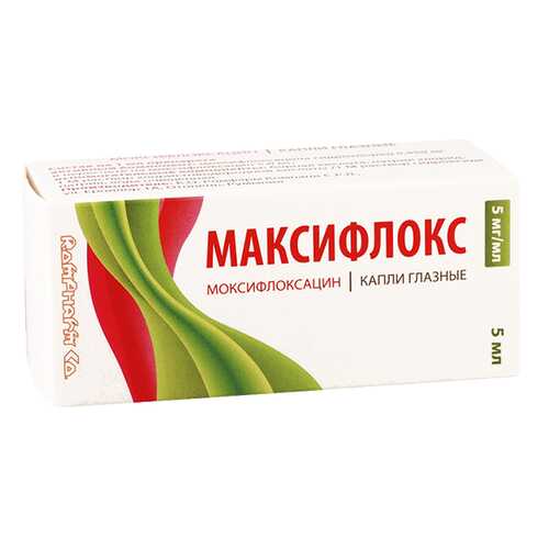 Максифлокс капли глазные 5 мг/мл фл-кап.5 мл №1 в Аптека Озерки