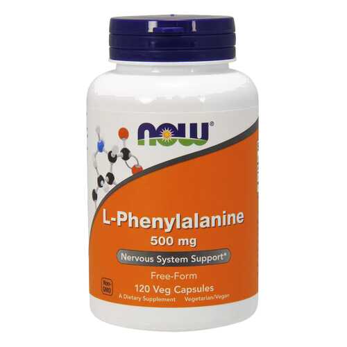 Для нервной системы NOW L-Phenylalanine 500 мг 120 капсул в Аптека Озерки