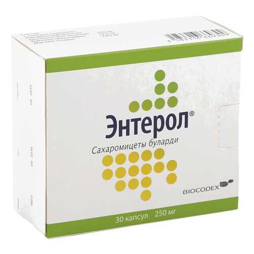 Энтерол капсулы 250 мг 30 шт. Biocodex Laboratoires в Аптека Озерки