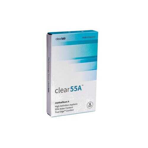 Контактные линзы ClearLab Clear 55 A 6 линз R 8.7 -03,75 в Аптека Озерки