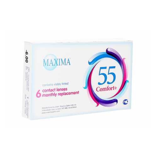 Контактные линзы Maxima 55 Comfort Plus 6 линз R 8,6 -5,25 в Аптека Озерки