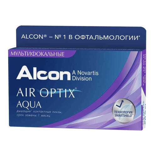 Контактные линзы Air Optix Aqua Multifocal 3 линзы high -4,00 в Аптека Озерки
