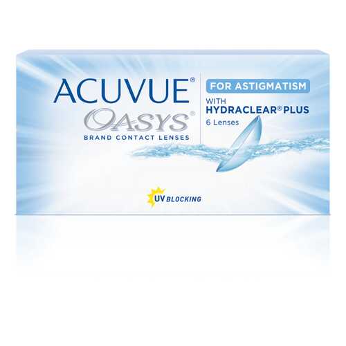 Контактные линзы Acuvue Oasys for Astigmatism with Hydraclear Plus 6 линз -1,25/-1,75/120 в Аптека Озерки