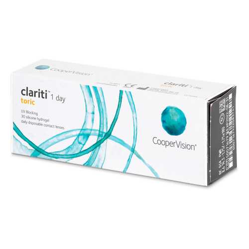Контактные линзы Clariti 1 day toric 30 линз R 8,6 -1,25/-2,25/10 в Аптека Озерки