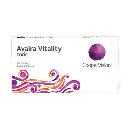 Линзы контактные CooperVision Avaira Vitality toric 6 шт. -2,25/0,75/180 в Аптека Озерки