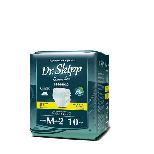 Подгузники для взрослых Dr. Skipp Econom Line размер М 10 шт. в Аптека Озерки
