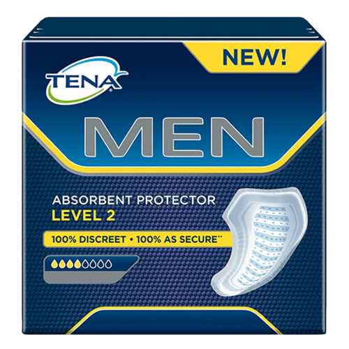 Урологические прокладки для мужчин, 10 шт. Tena Men Level 2 в Аптека Озерки
