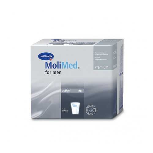 Урологические прокладки Molimed Premium for men active для мужчин 14 шт. в Аптека Озерки