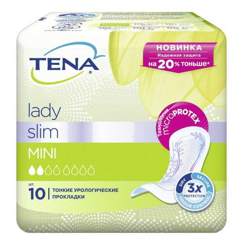 Урологические прокладки Tena Lady Slim Mini 10 шт в Аптека Озерки