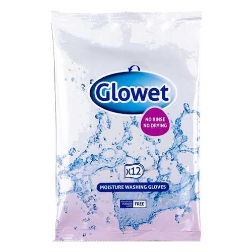 Рукавицы, влажные, пропитанные моющим лосьоном Glowet, одноразовые, 25x17 см, 12 шт. Abena в Аптека Озерки