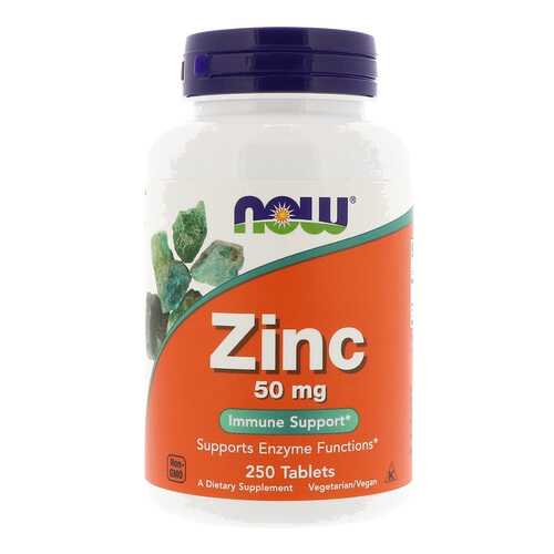 Цинк NOW Zink Gluconate 250 табл. без вкуса в Аптека Озерки