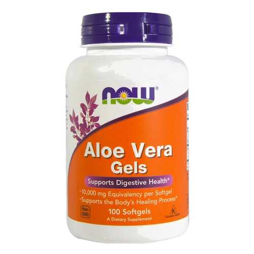 Добавка для здоровья NOW Aloe Vera Gels 100 капс. натуральный в Аптека Озерки
