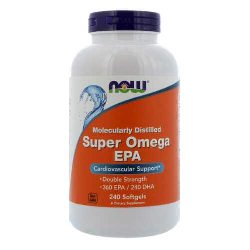 Omega-3 NOW Super Omega EPA 1200 мг 240 капсул в Аптека Озерки