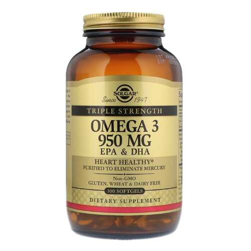 Omega-3 Solgar Epa&Dha Triple Strength 100 капс. в Аптека Озерки
